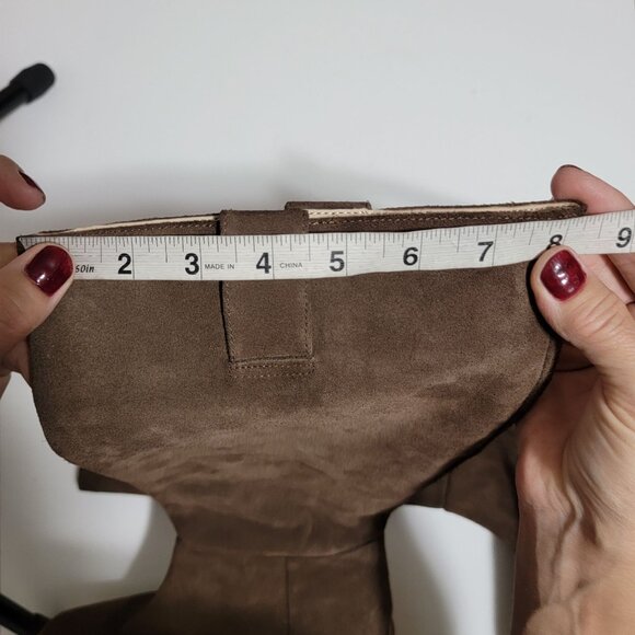 NEW Stuart Weitzman Montana Slouch Suede Boots Womens 8.5 Chocolate Brown Boho - Picture 10 of 10